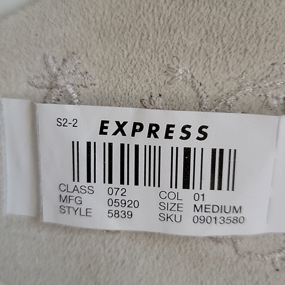 Express leather fringe belt size medium - Picture 3 of 5